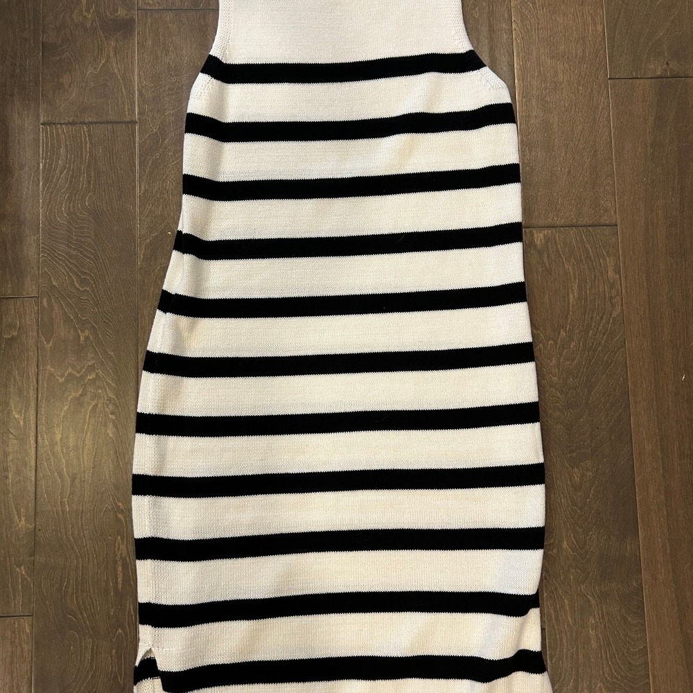 Sonoma Goods for Life Striped Sweatshirt Dress Women's L NWT